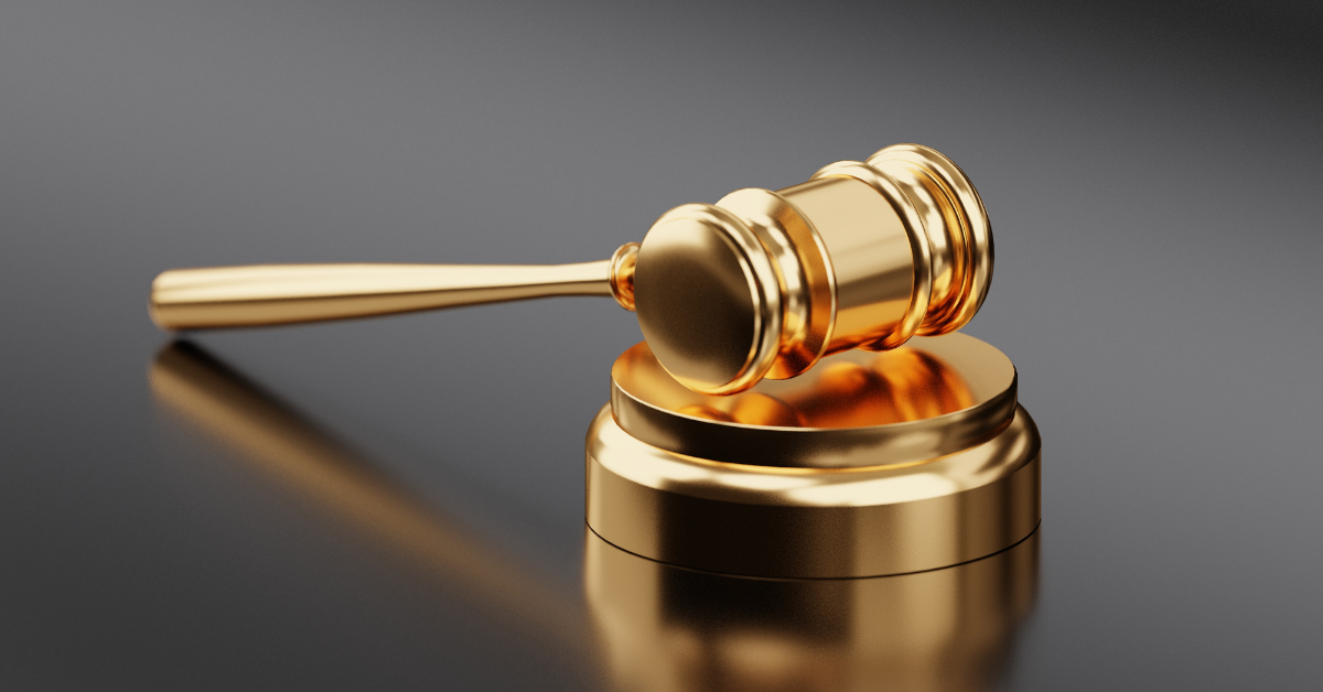 image of a gold gavel